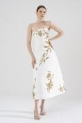 Golden Petals Dress