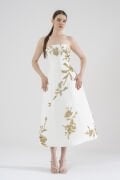 Golden Petals Dress