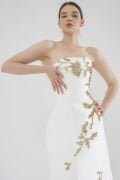 Golden Petals Dress